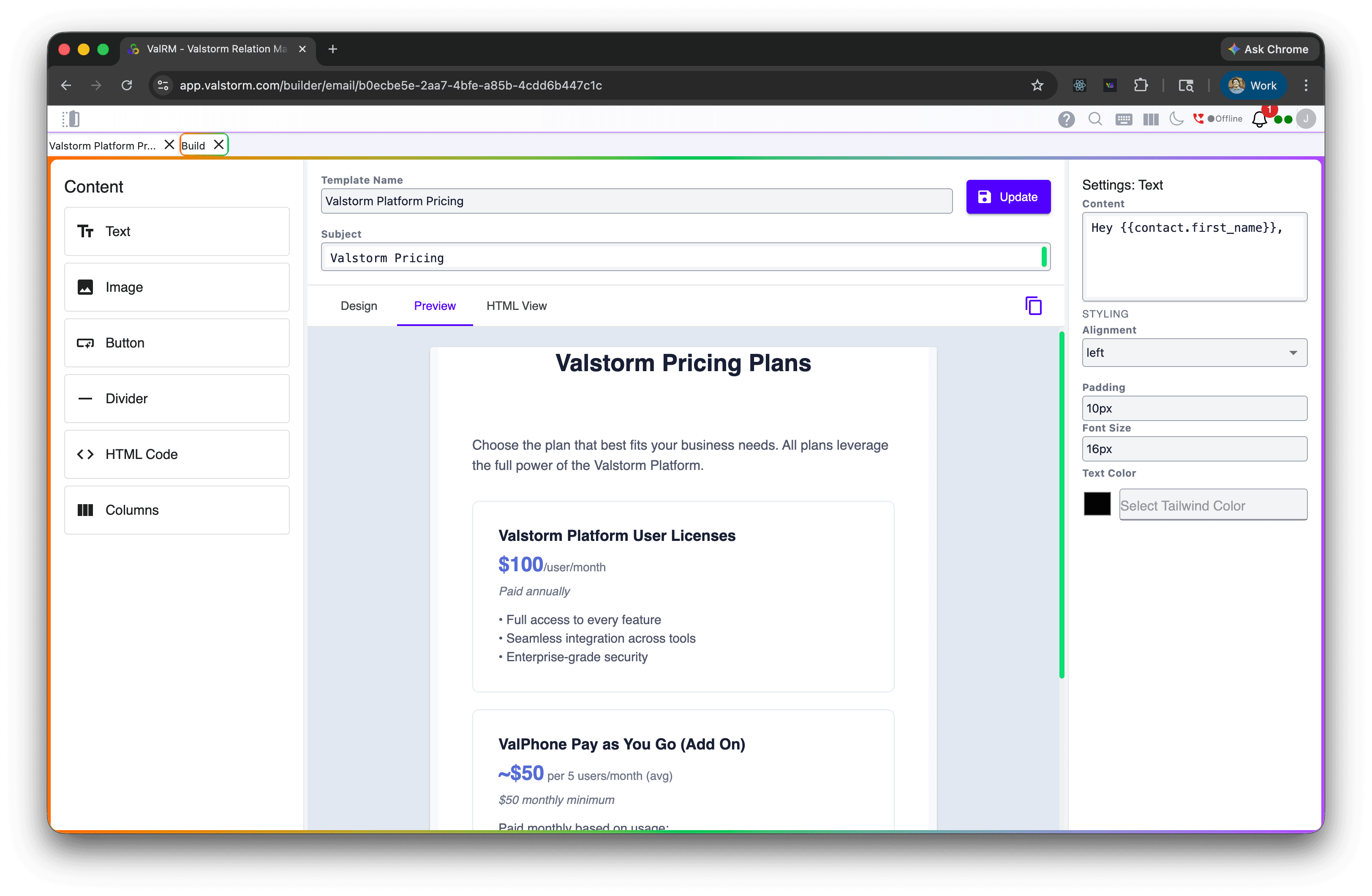 Email Campaign Builder